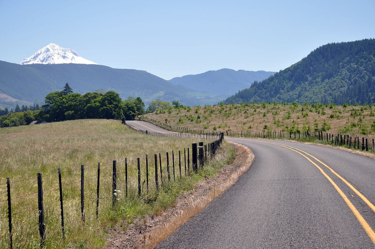 Associated Press files
Marmot Road, about 35 miles east of Portland, is among a web of scenic back roads in the Portland area that are popular with cyclists.