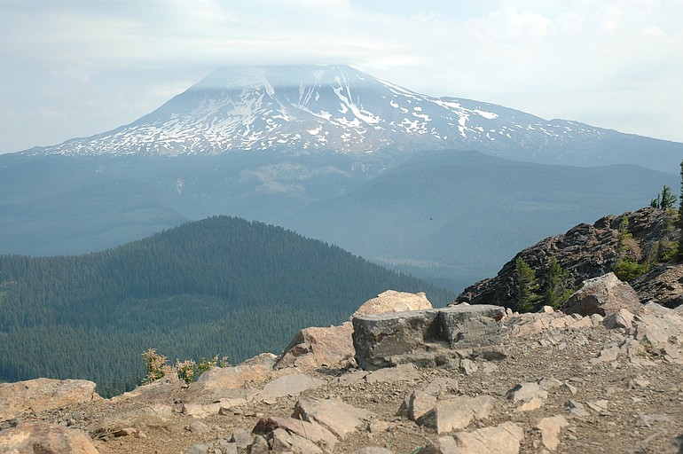 View of Mount Adams on Aug.