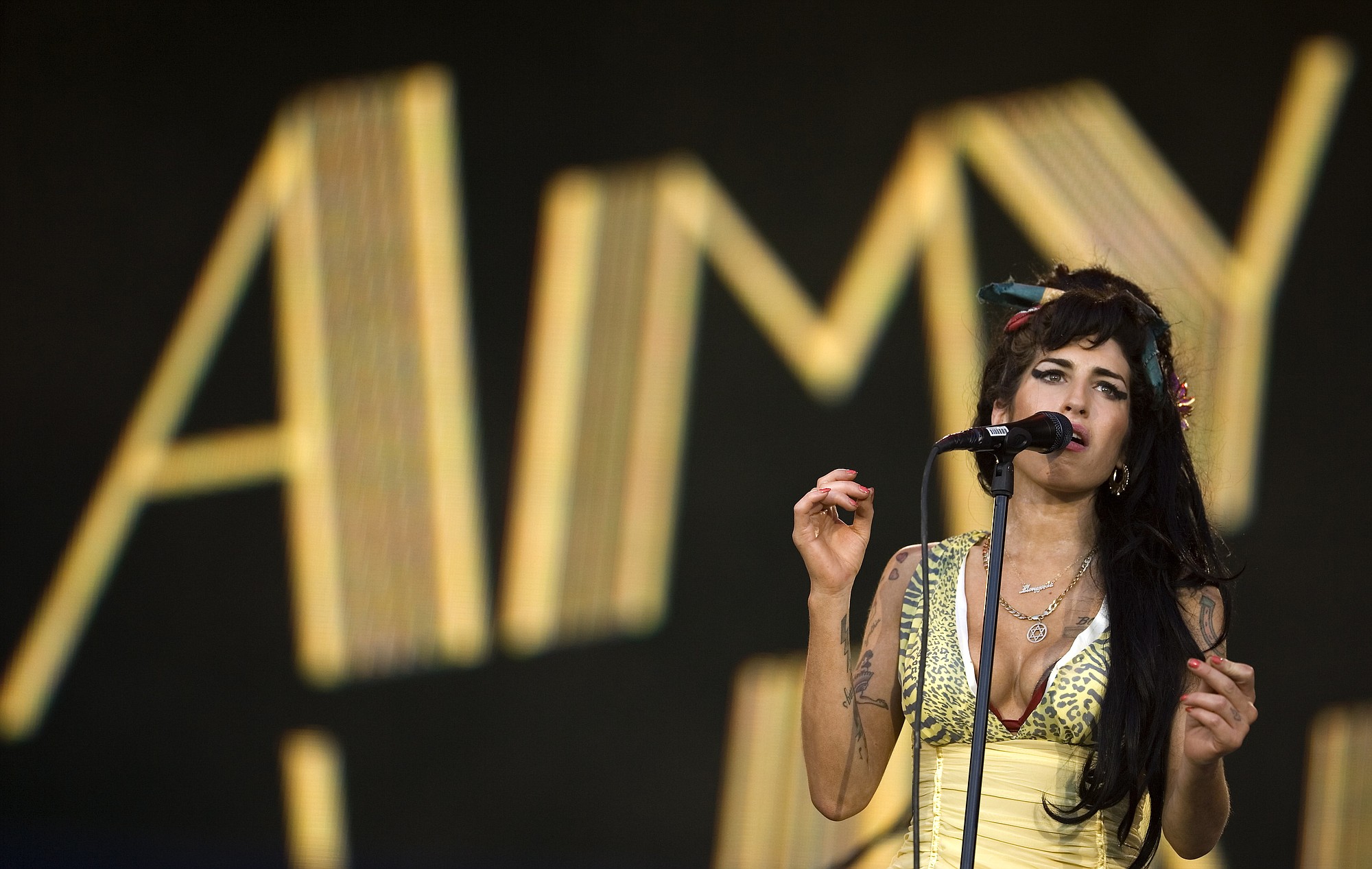 Associated Press files
Singer Amy Winehouse performs during the 2008 Rock in Rio music festival in Arganda del Rey, on the outskirts of Madrid. Winehouse died at 27 of alcohol poisoning in 2011.