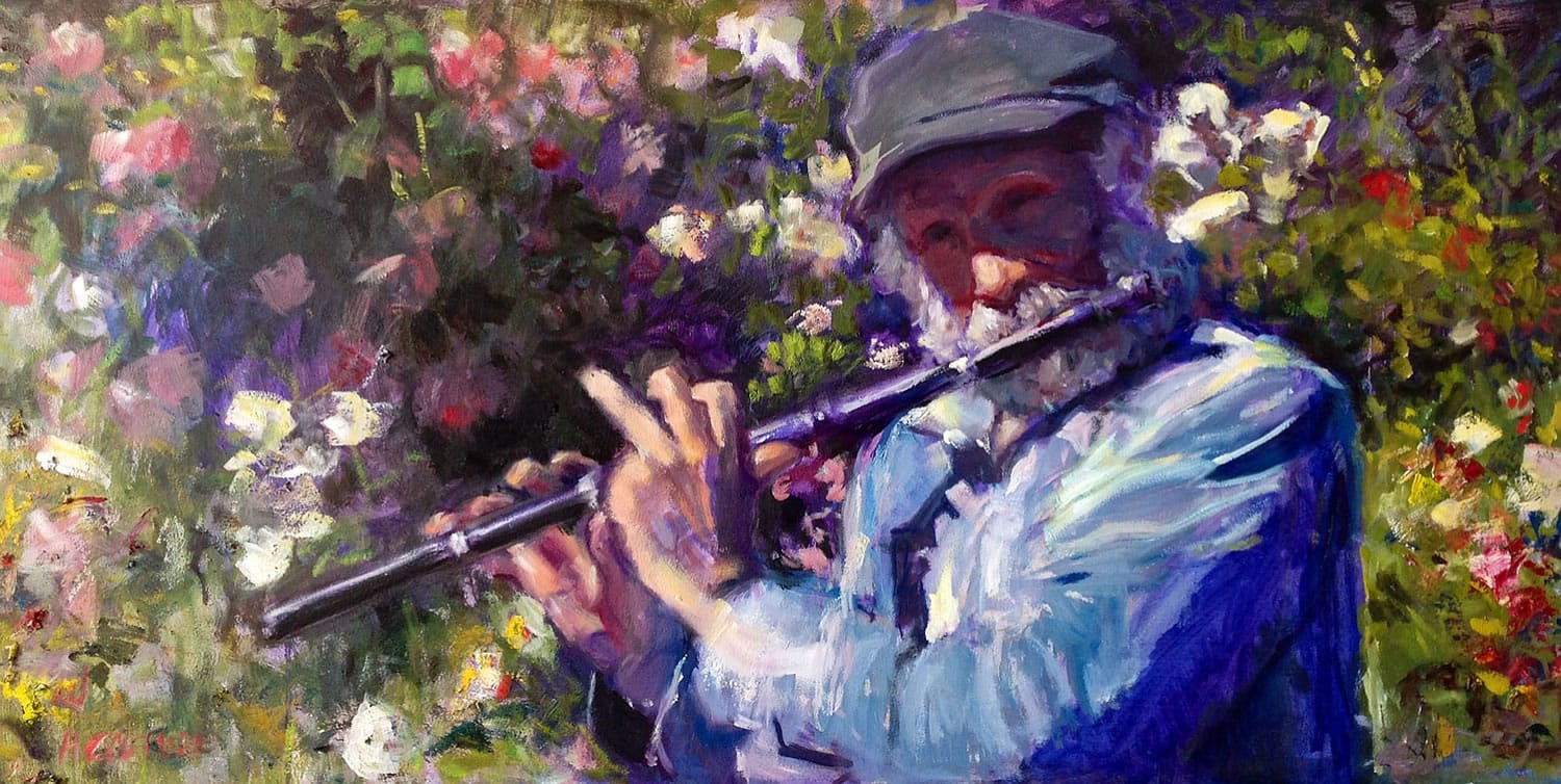 Hilarie Couture's &quot;Fragrant Flautist&quot; won Best of Show in Society of Washington Artist's 2014 Spring Show. This year's show runs May 15-17 at the H.H.