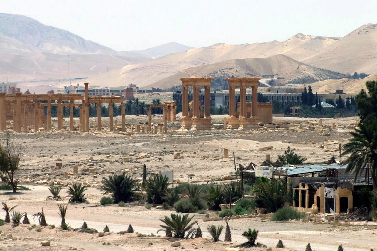File-This file photo released on Sunday, May 17, 2015, by the Syrian official news agency SANA, shows the general view of the ancient Roman city of Palmyra, northeast of Damascus, Syria. Islamic State militants have blown up one of the most important temples in the ancient Syrian city of Palmyra, accelerating their relentless campaign of destruction against the historical treasures that have fallen under their control, activists and monitors said on Sunday, Aug. 30, 2015.