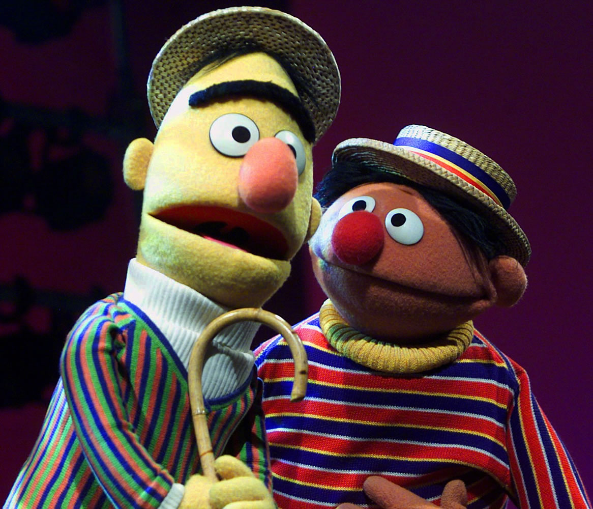 Muppets Bert, left, and Ernie, from the children's program &quot;Sesame Street,&quot; are shown in New York.