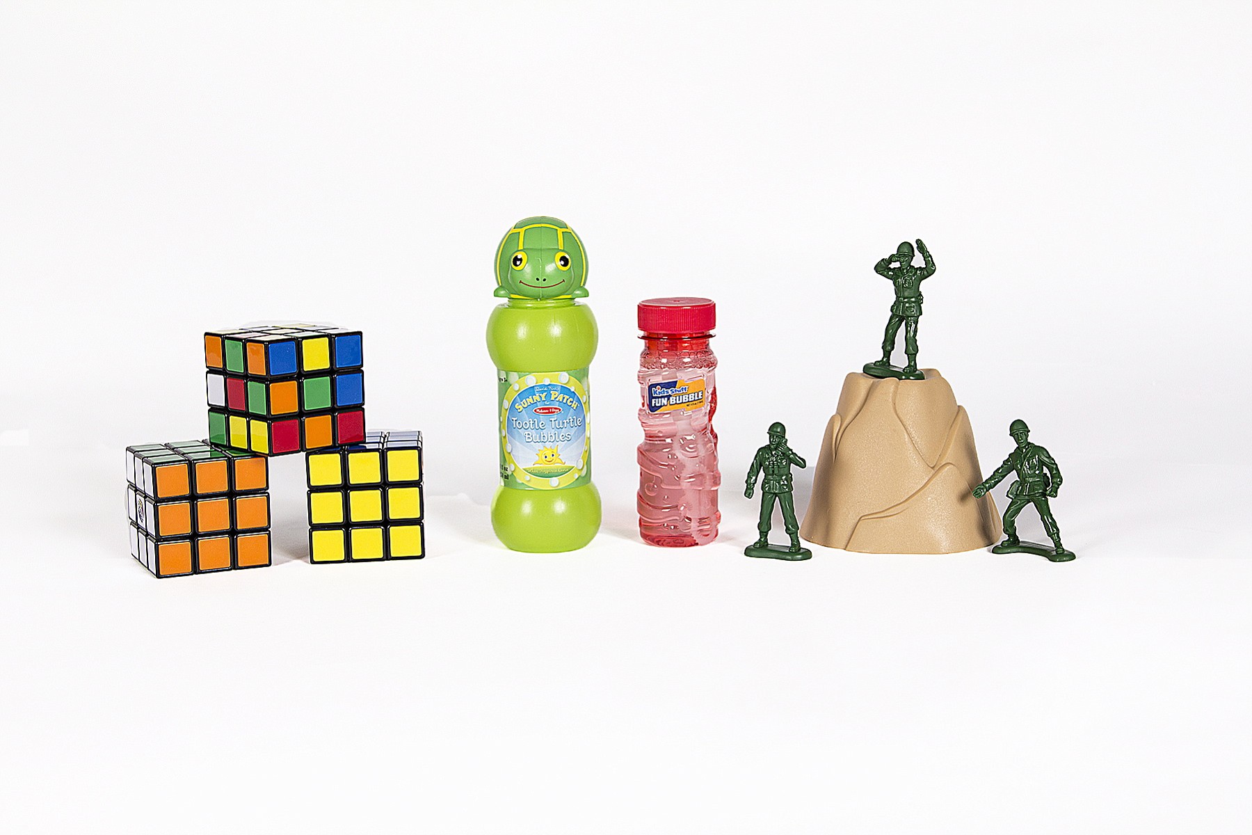 Little green army men, along with the Rubik's Cube and bubbles, were announced Thursday as the newest additions to the National Toy Hall of Fame in Rochester, N.Y.