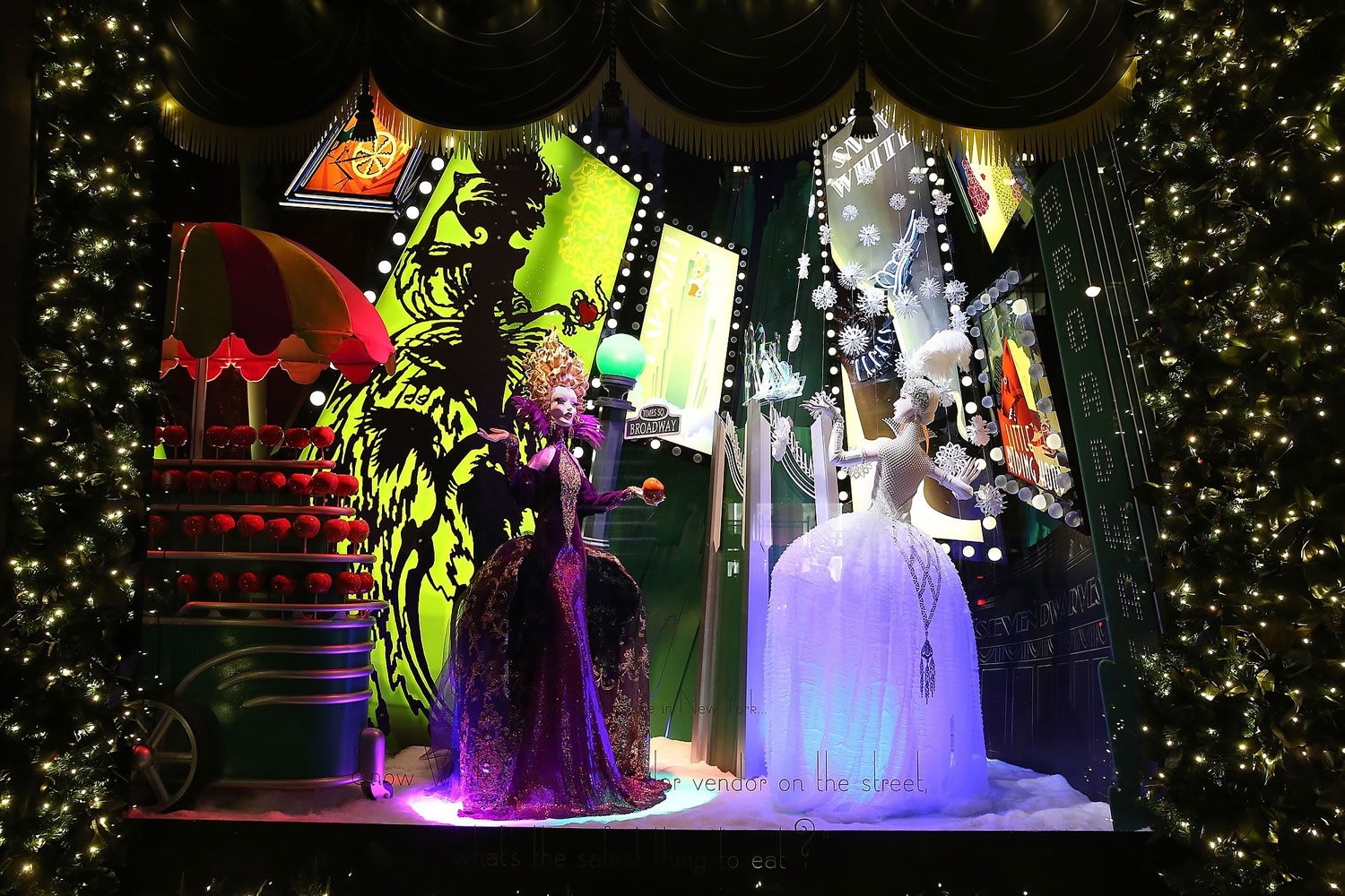 Saks Fifth Avenue
A holiday windows at Saks Fifth Avenue's flagship store in New York City. Saks' window displays this season are themed on classic fairytales but are decorated in Art Deco style.