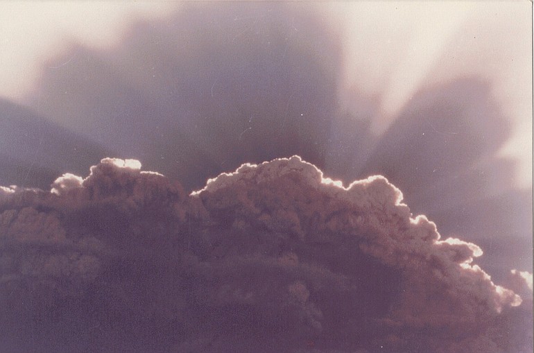 Dan Walker found these photos of the May 18, 1980, eruption of Mount St. Helens in a box of photos kept by his late grandmother.