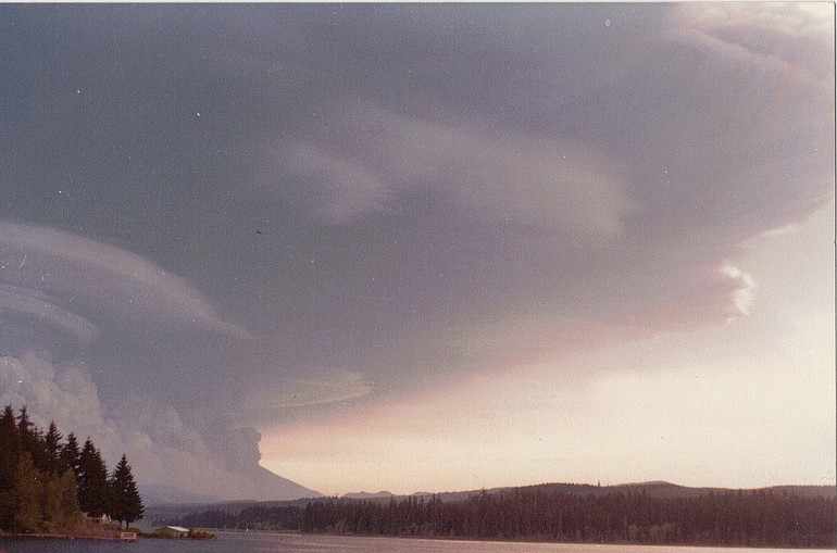 Dan Walker found these photos of the May 18, 1980, eruption of Mount St. Helens in a box of photos kept by his late grandmother.