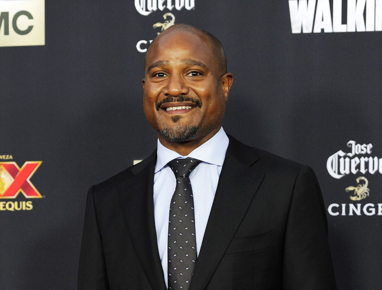 Seth Gilliam, a cast member in &quot;The Walking Dead,&quot; poses Oct. 2 at a special screening for season five of the show in Universal City, Calif.