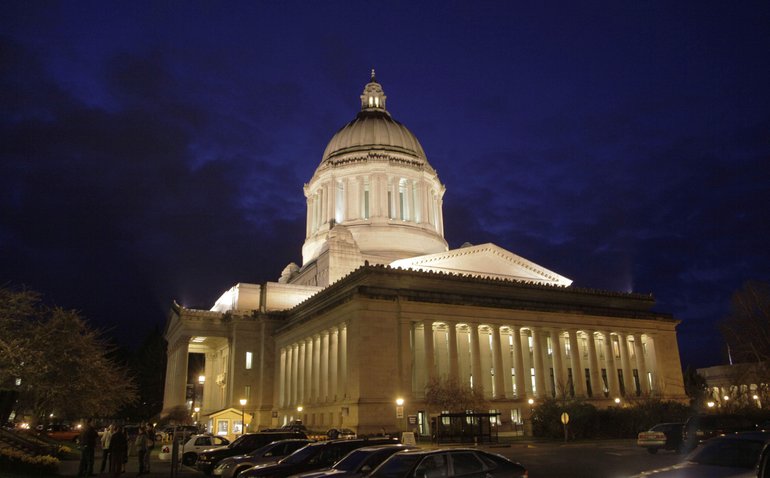 The state Capitol is shown in Olympia.
