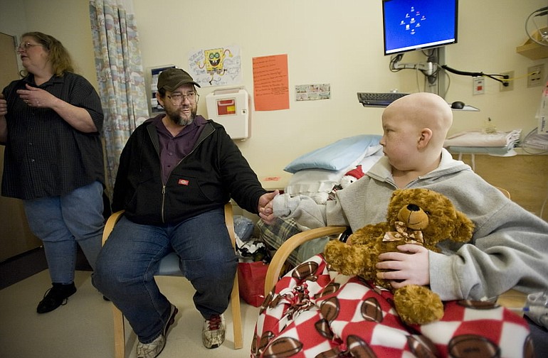Steven  Fryberger, 12, from Vancouver, shown with his dad Robert and mom Pamela in November had been hospitalized at Doernbecher Children's Hospital.