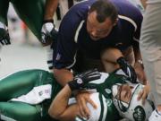 New York Jets receiver Wayne Chrebet retired from the NFL after suffering this concussion in 2005.