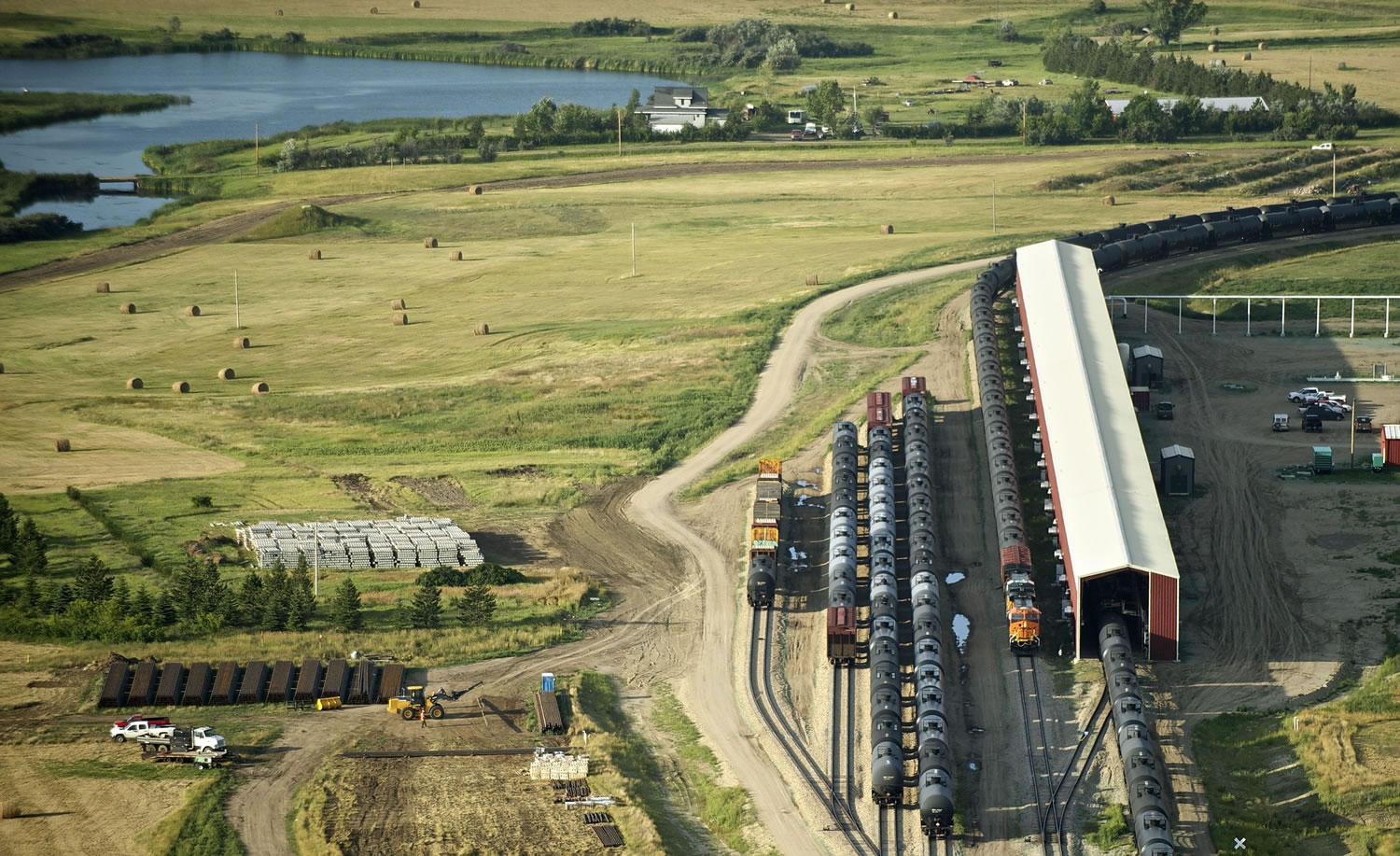 The Rangeland Energy rail facility in Epping, North Dakota, on Friday, August 1, 2014.