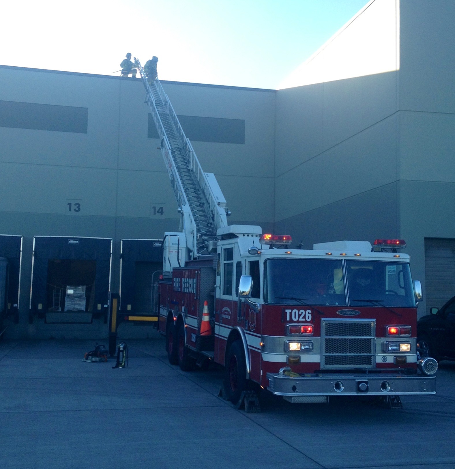 Clark County Fire &amp; Rescue responded to a cabinetry business for a machine fire this morning.
