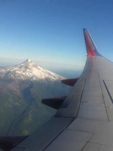 Flying &amp; looking at Mount Hood July 2013