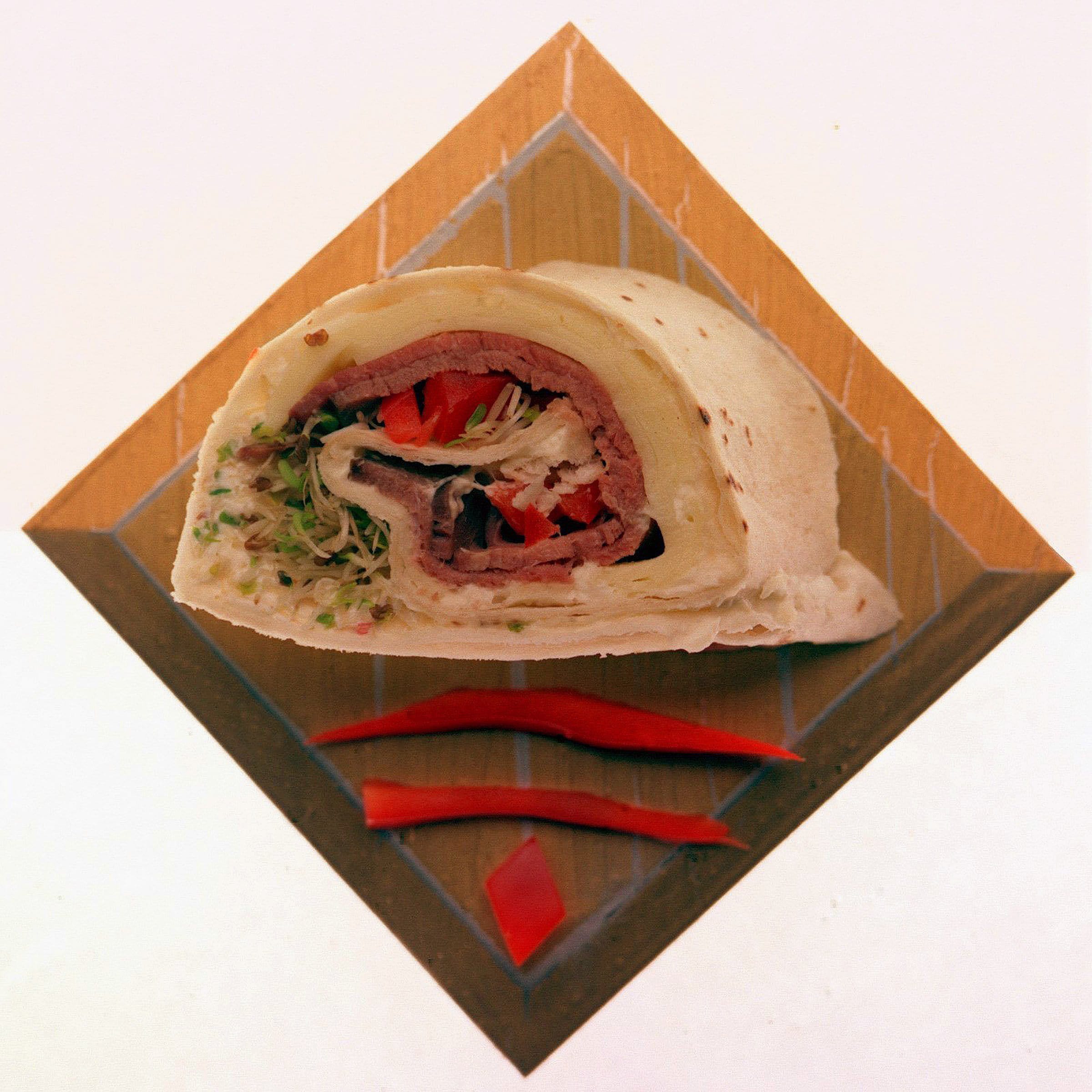 Step up your food game for the playoffs with treats such as roast beef wraps with horseradish cream cheese.