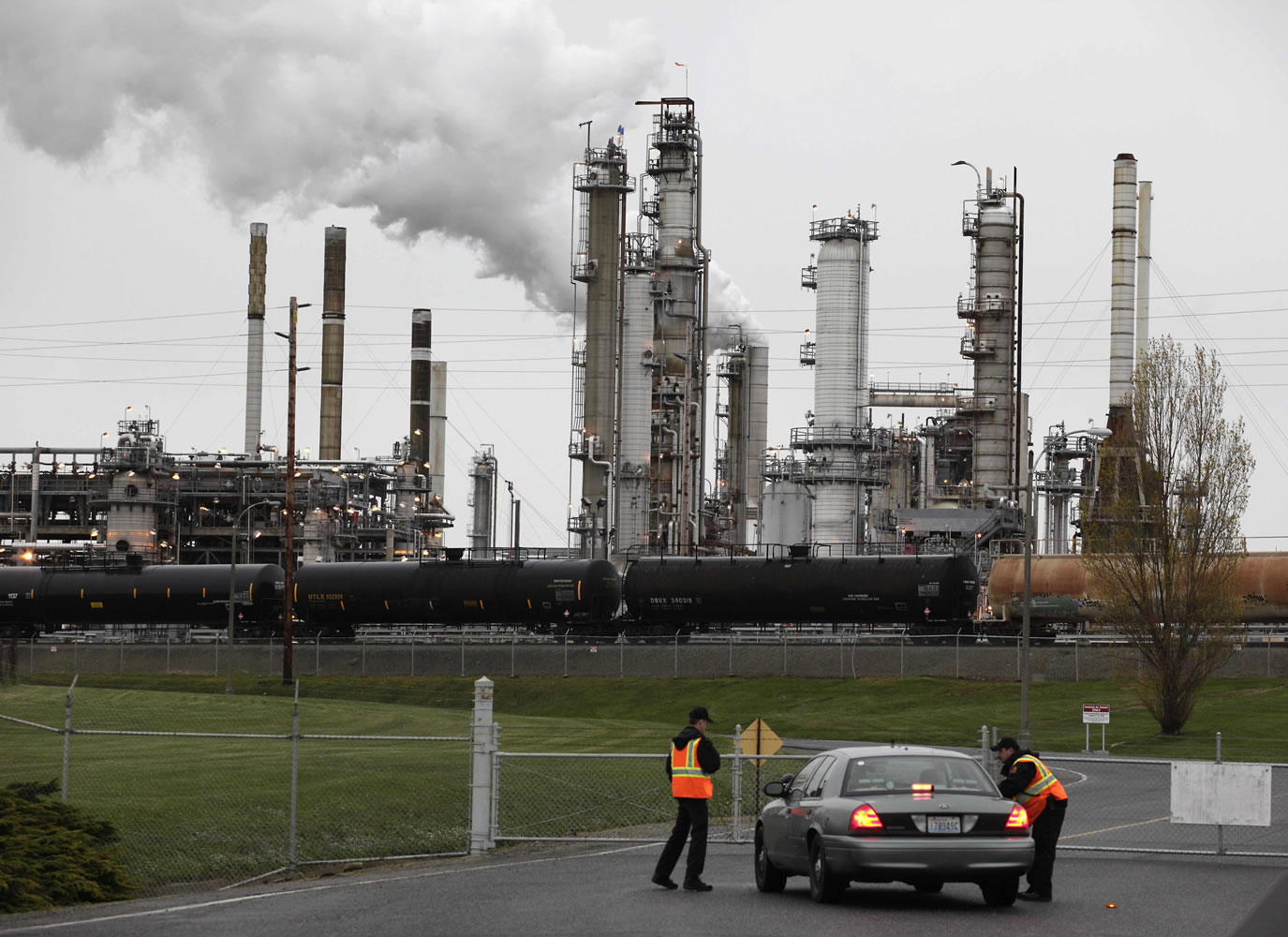 The Tesoro Corp. refinery in Anacortes the morning after an explosion April 2, 2010 that killed seven people.