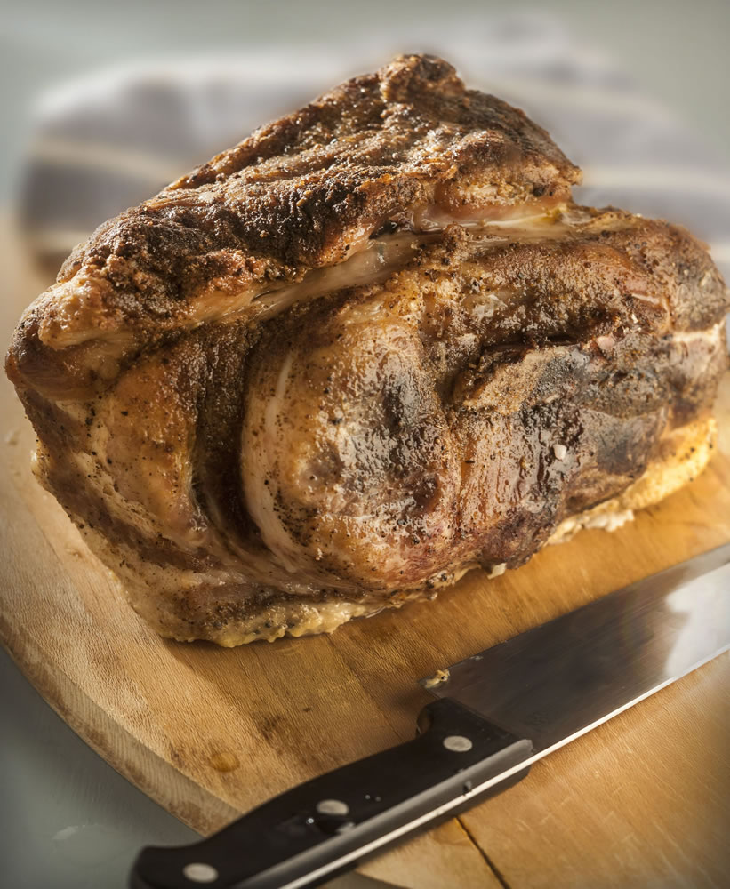 Take a pork shoulder, roast it, and then break into four recipes.