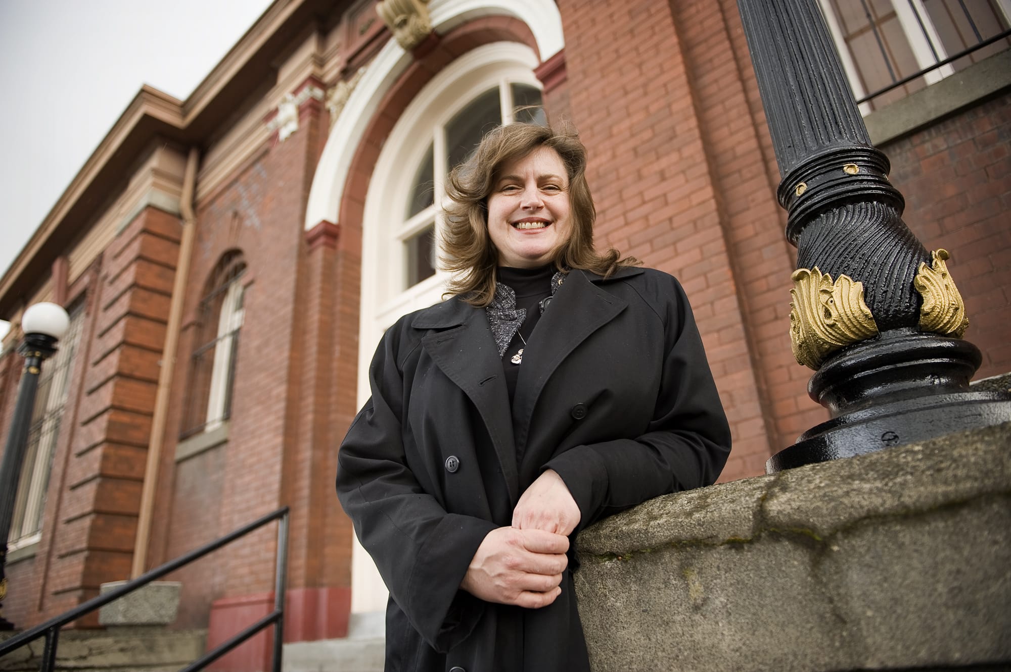 Executive Director Susan Tissot, outside the Clark County Historical Museum, will begin a new job in California in June.