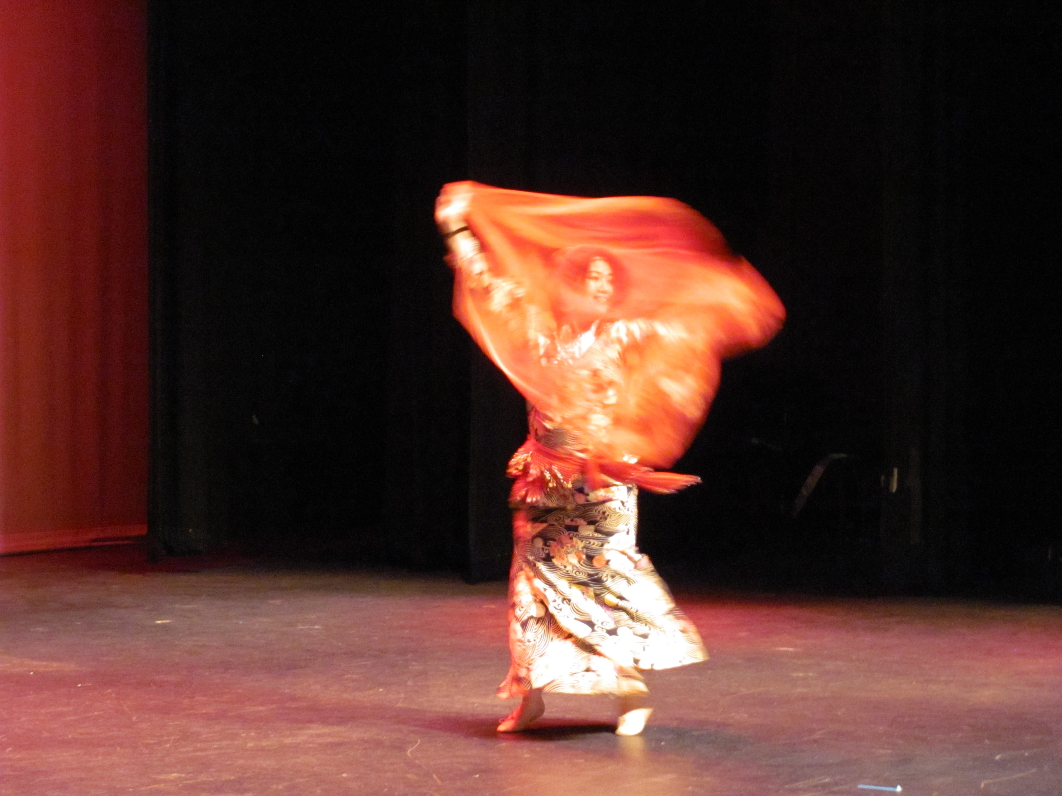 &quot;Angel&quot; entertains the crowd at a past WHS Japanese Festival with a fusion dance performance.