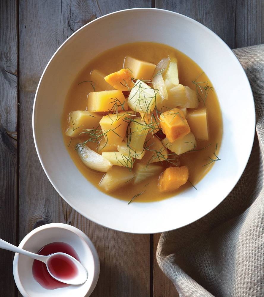 Sweet and savory root vegetable stew from &quot;Clean Food,&quot; by Terry Walters (Sterling Epicure, $30).