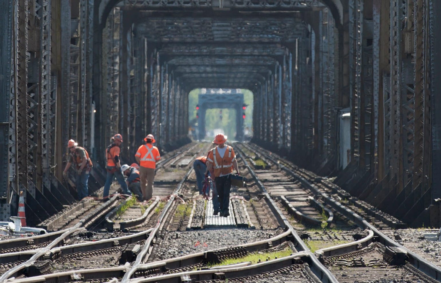 Workers for BNSF Railway are turning their attention to improving tracks, signals, and switches from Vancouver's Amtrak station to the aging Columbia River railroad bridge.
