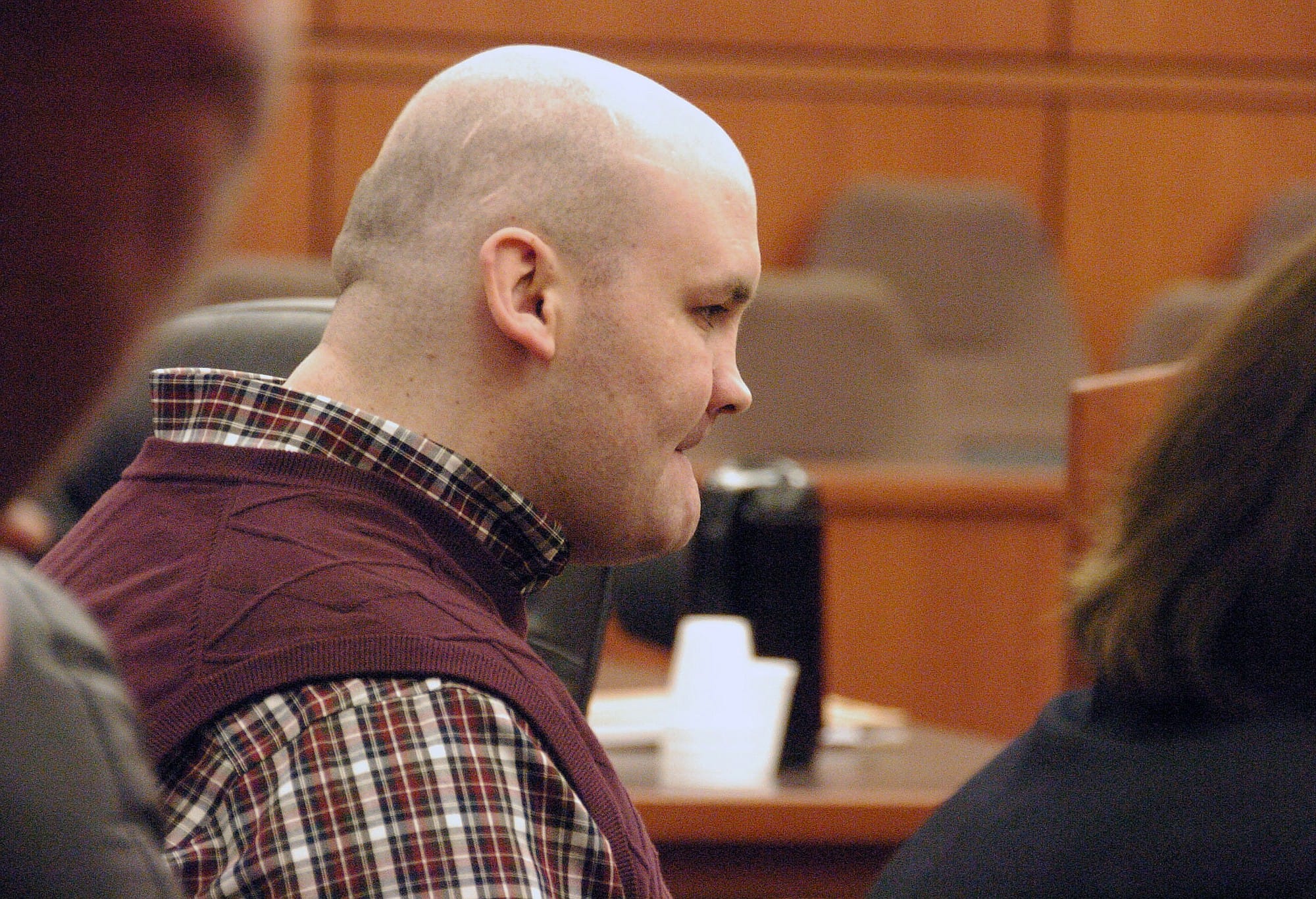 Michael Keith Spell, 25, sits Friday in state District Court in Sidney, Mont.