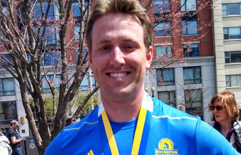 Columbian Sport Editor Micah Rice ran the Boston Marathon on Monday in Boston.
