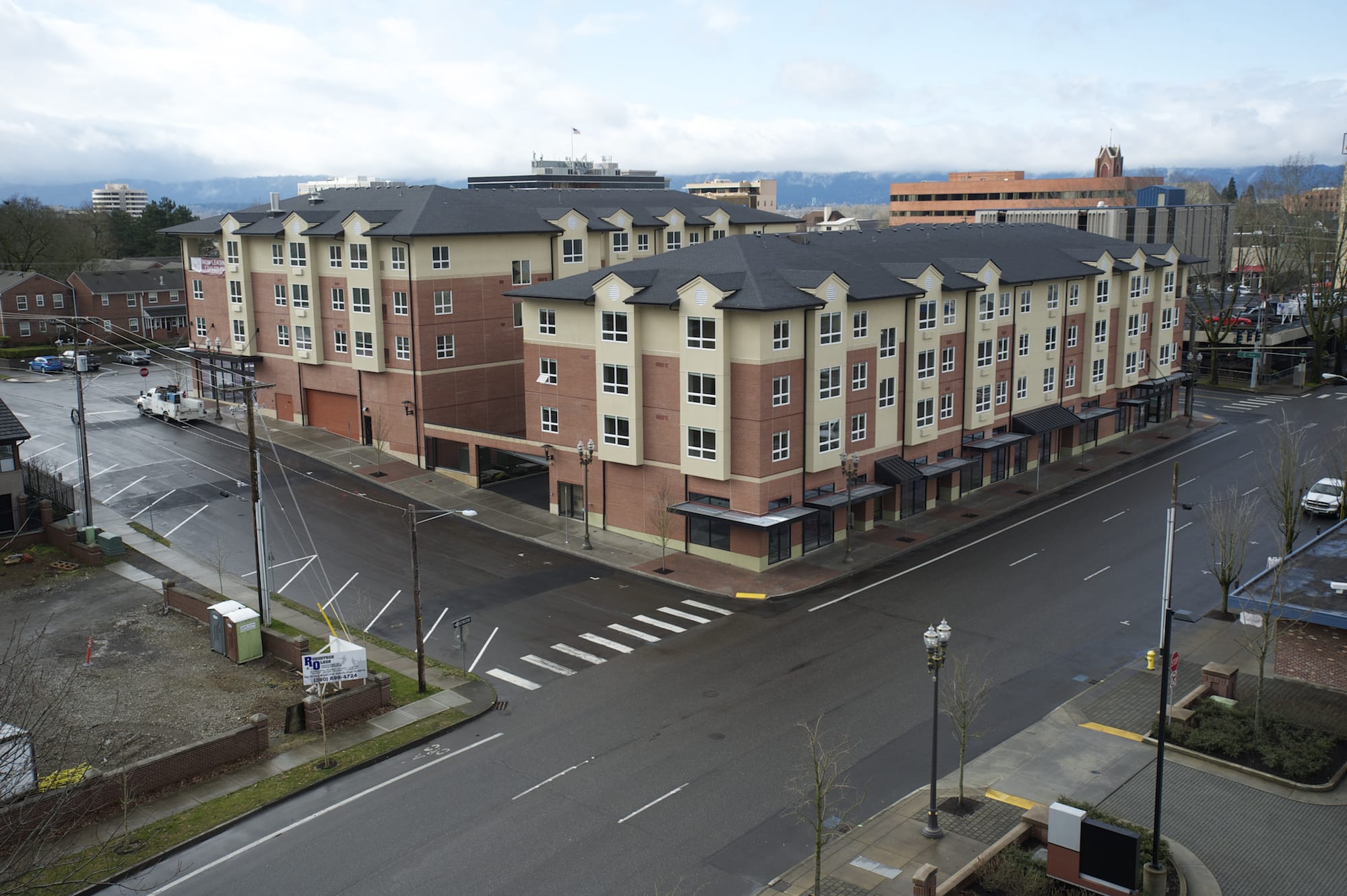 The Prestige Plaza apartment complex, recently completed and about one-third leased, is being offered for sale for $24 million.