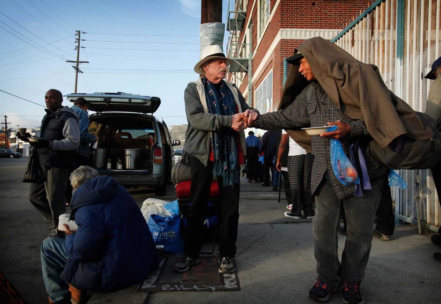 Jeff Dietrich and Catherine Morris came to skid row to help ease despair.