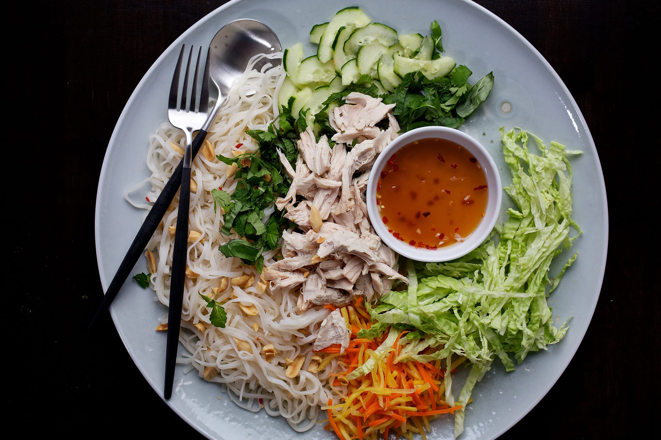 Vietnamese Rice Noodle Salad.