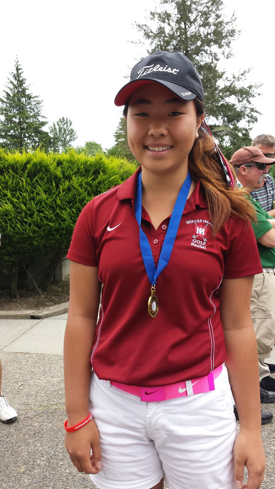 Mercer Island's Rachel Fujitani shot even-par 73 on both days at Lewis River Golf Course to win the 3A state girls golf tournament by one stroke over Ingraham junior Sarah Rhee.