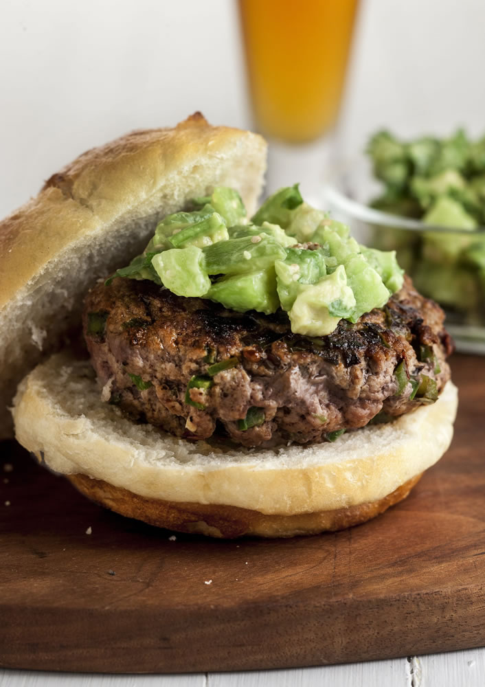 These simple burgers are flavored with heat-producing elements of chipotle and jalapeno chilies, and you can set the level of fire.