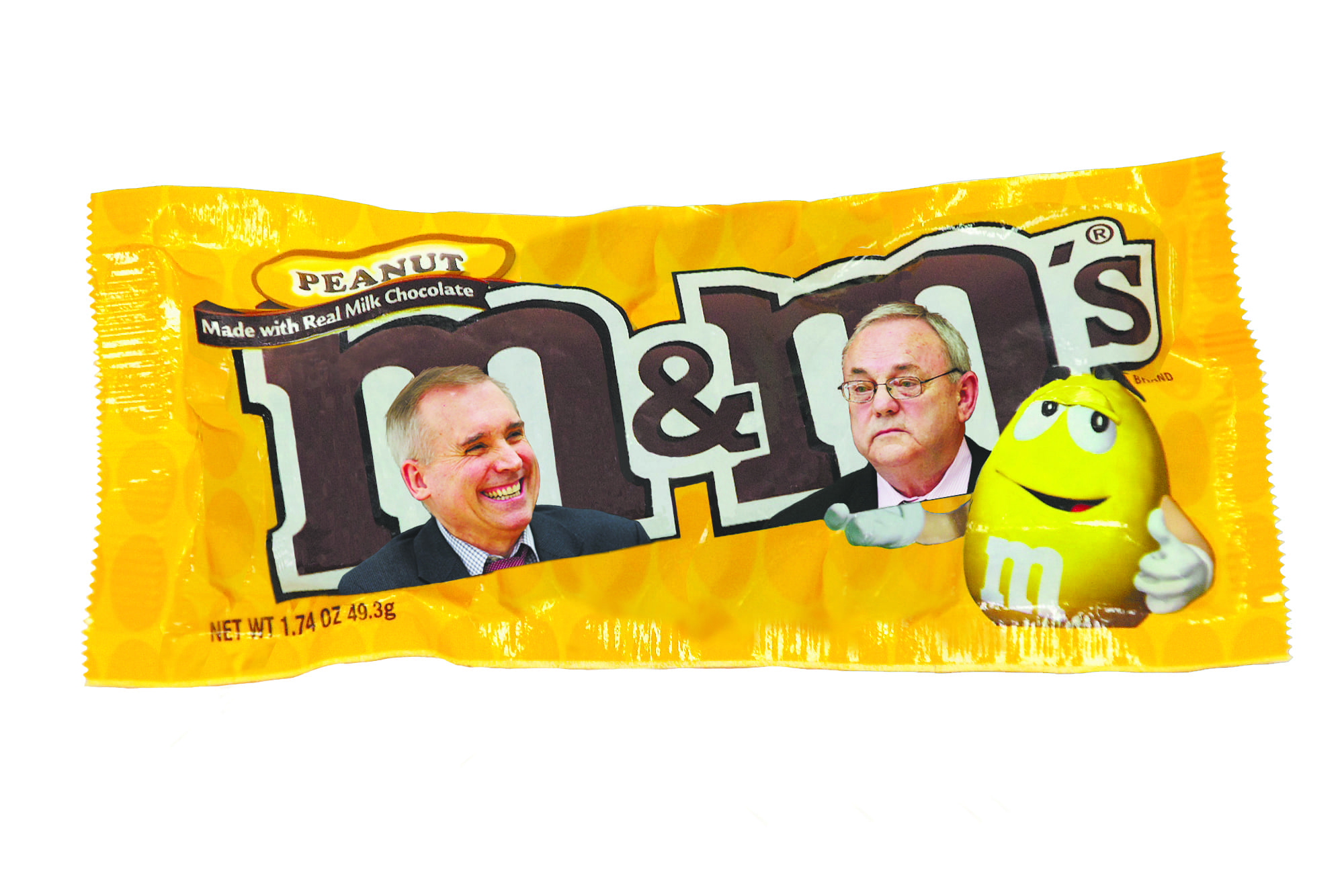 The M&amp;M boys (County Commissioners David Madore, left, and Tom Mielke) are at it again.