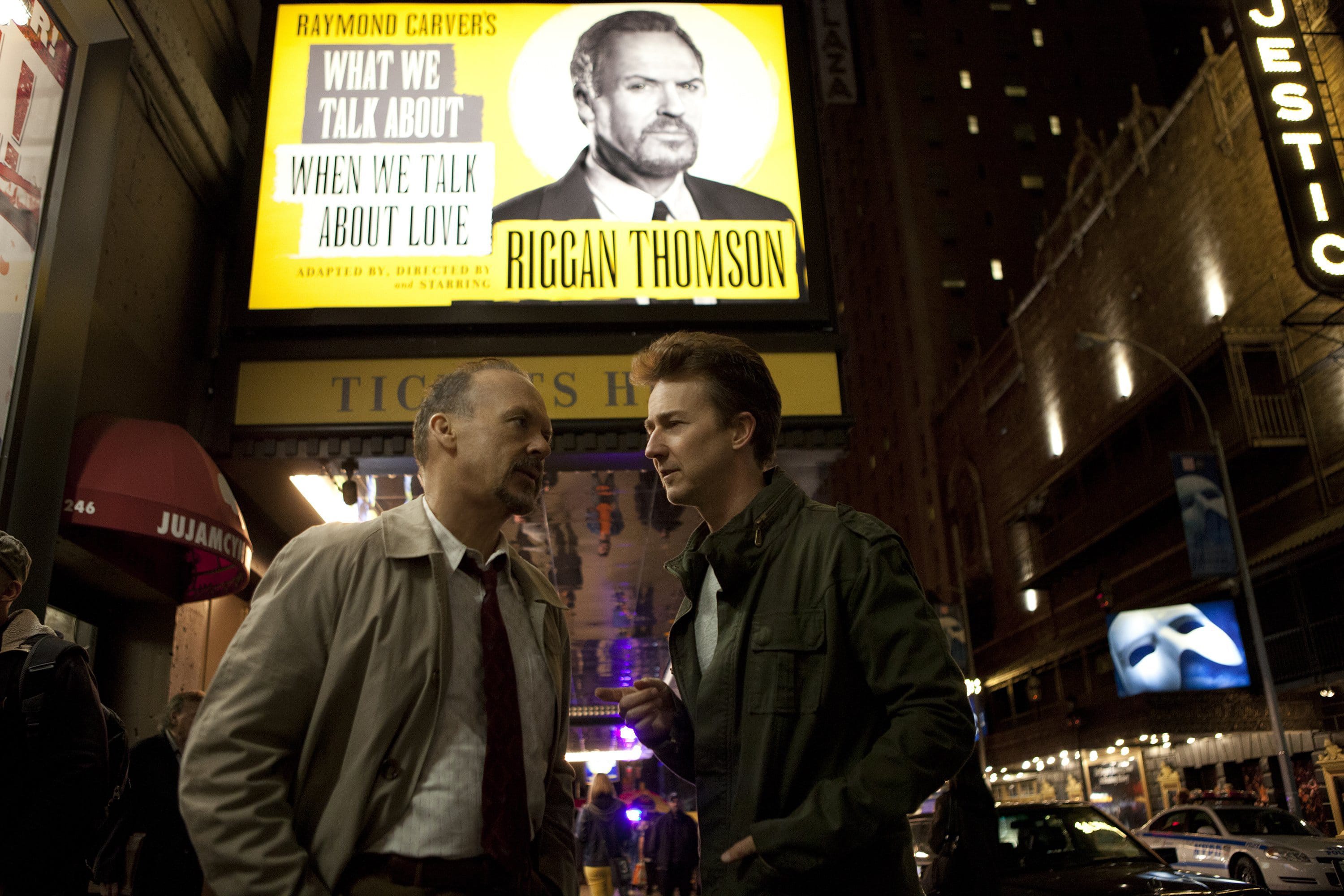 McClatchy-Tribune
&quot;Birdman&quot; tells the story of Riggan Thomson (Michael Keaton, left), an actor once famous for his portrayal of an iconic superhero, as he struggles to bring a Broadway play to life. He is pictured with Edward Norton.