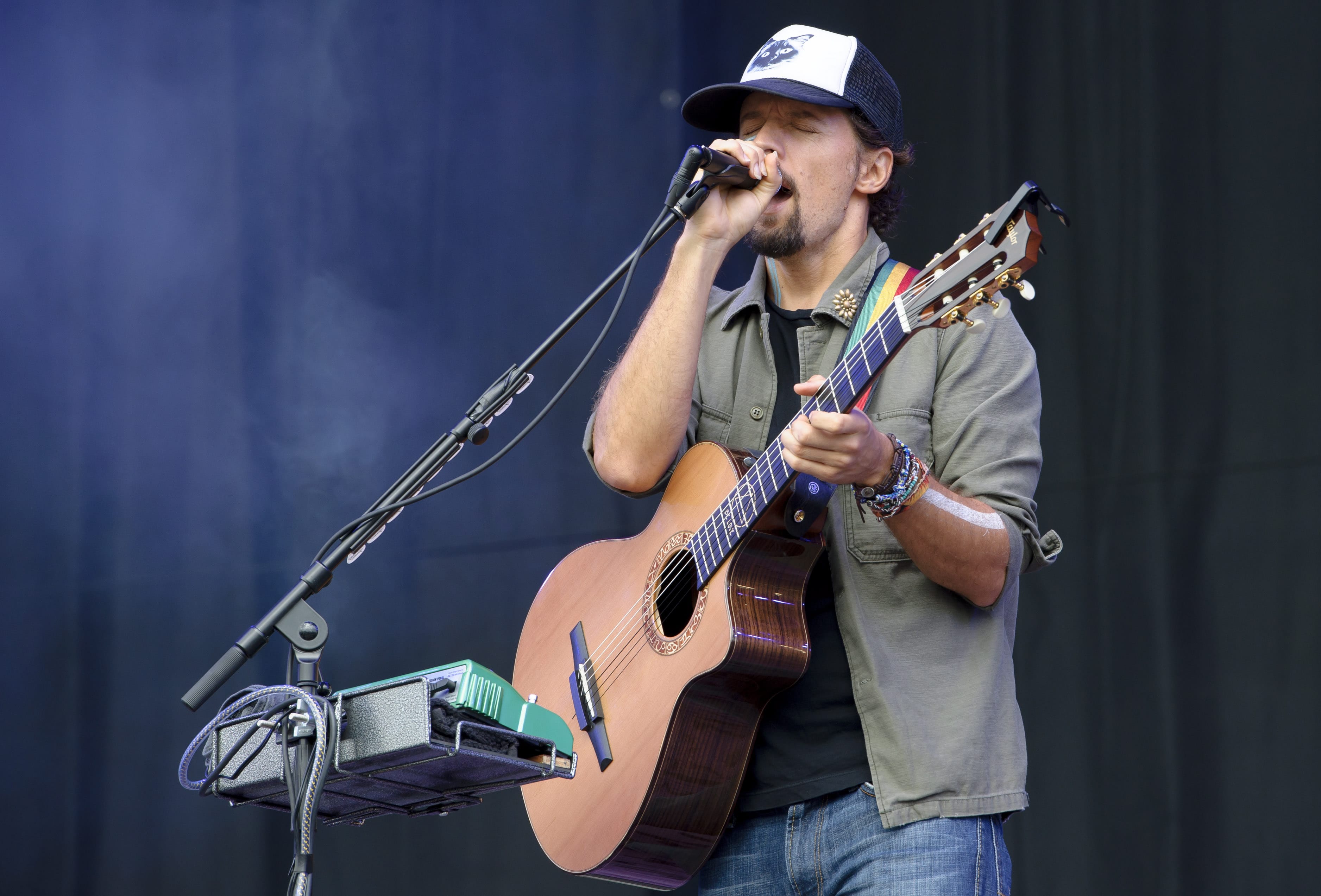 Invision files
Jason Mraz performs Aug. 18, 2013, at the V Festival in Chelmsford, England.