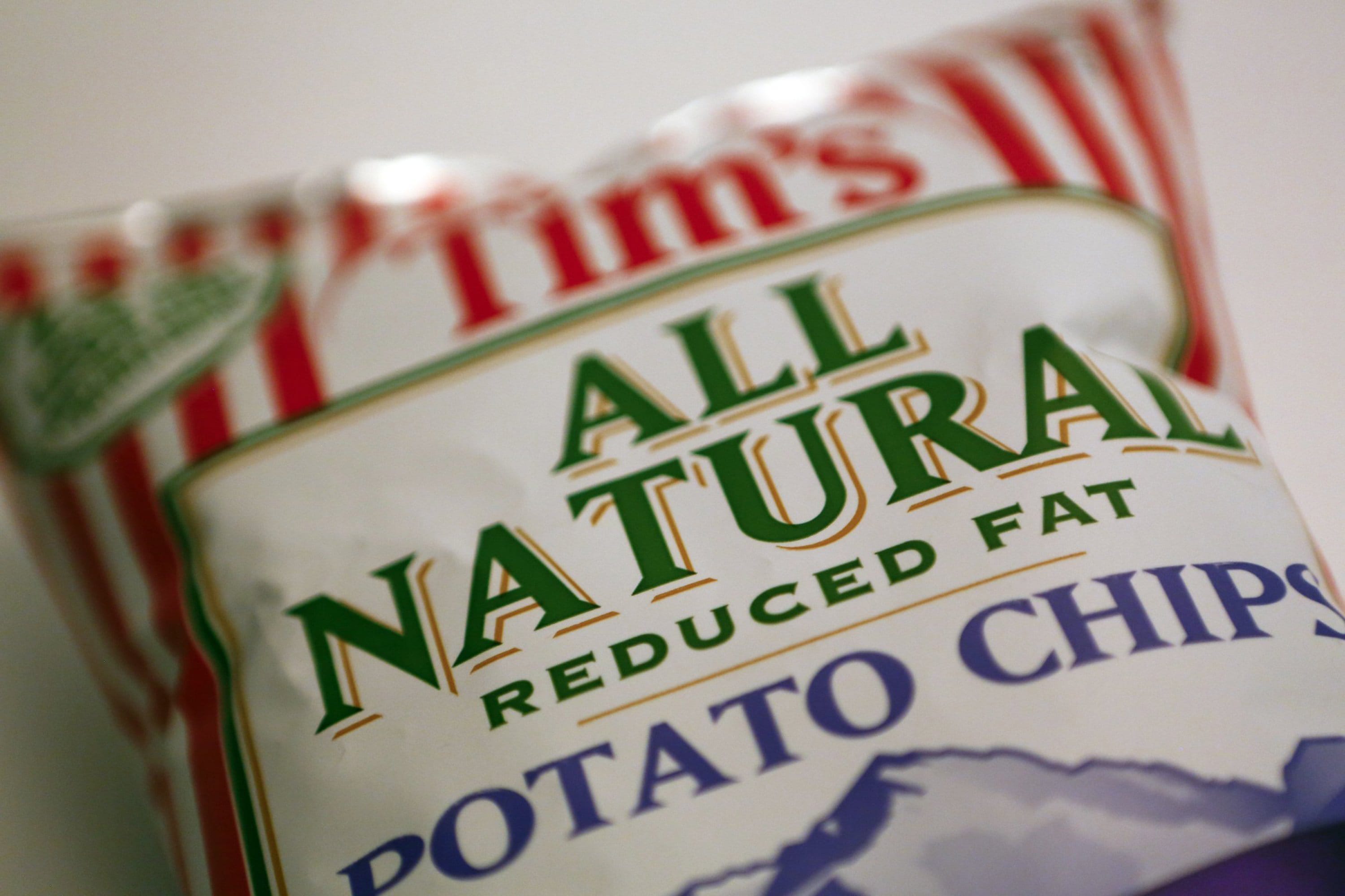 Consumers are drawn to products with labels using the word &quot;natural,&quot; such as these Tim's All Natural Potato Chips.