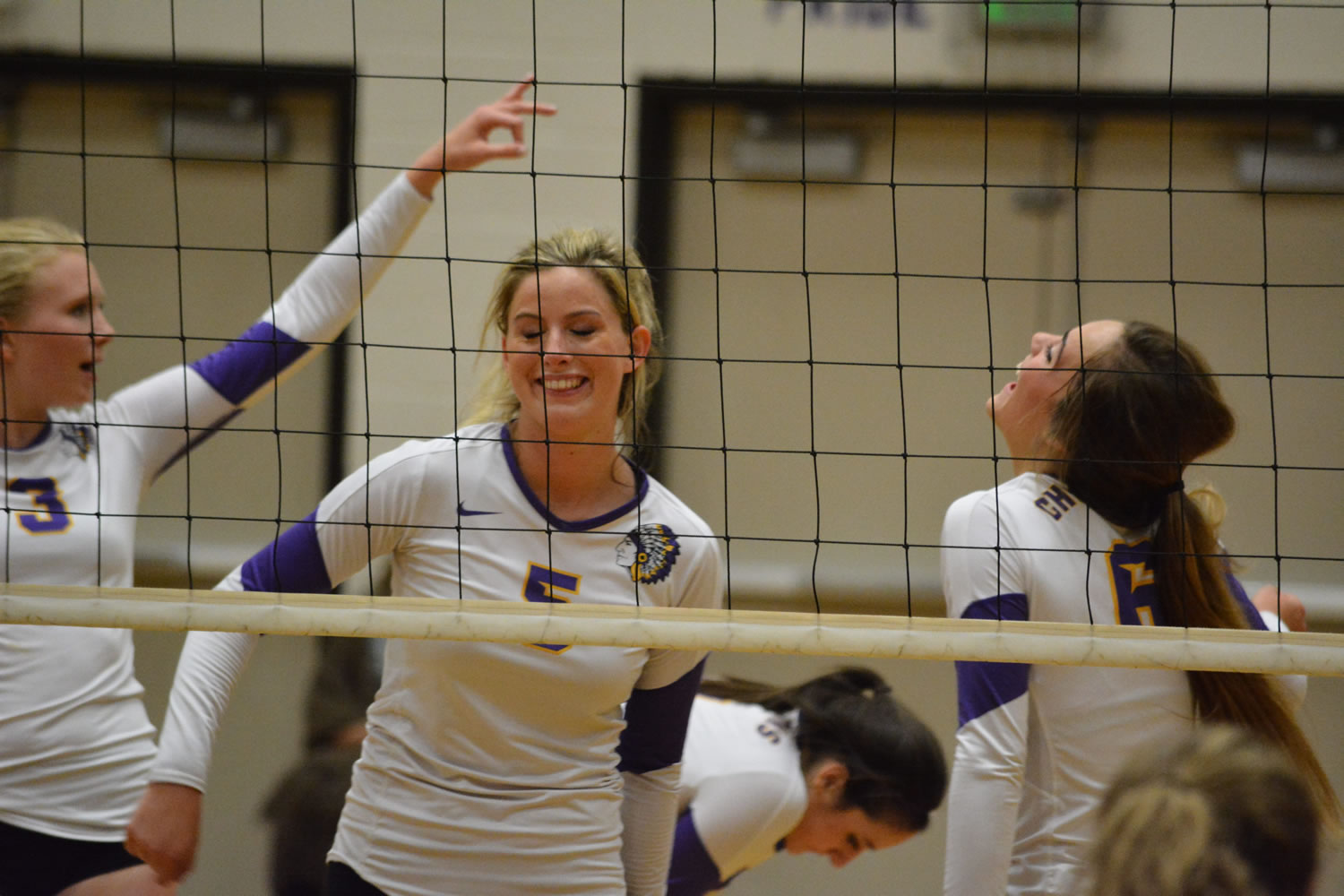 Columbia River's Esti Wilson, center, and Page Heller, right, are two senior leaders for the No. 1-ranked Chieftains.