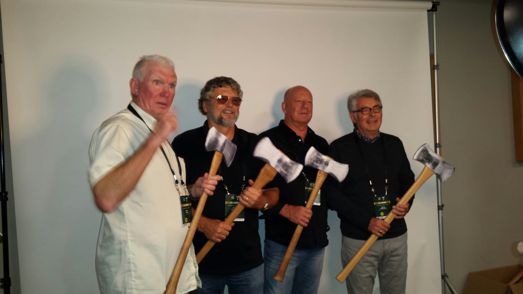 Left to right: Peter Withe, Roger Goldingay, Tony Betts and Willie Anderson played for the 1975 Portland Timbers. The expansion North American Soccer League team advanced to the league championship match, losing to the Tampa Bay Rowdies.