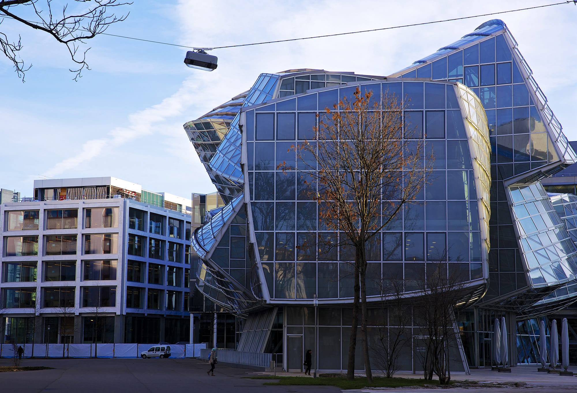 A building by Gehry at Novartis headquarters in Basel, Switzerland, in 2014.