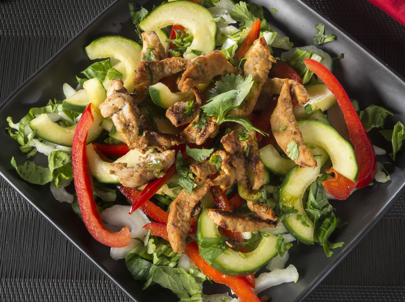 Thai Pork and Cucumber is a light and flavorful stir-fry/salad combination.