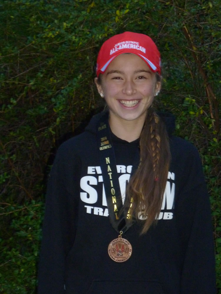 Rachel Blair placed ninth in the girls 13-14 age group at the USA Track and Field Junior Olympics National Cross Country Championship on Saturday, Dec.
