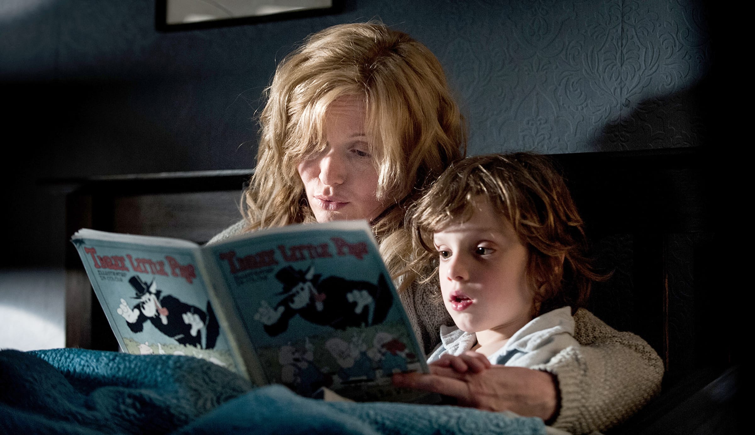 Essie Davis, left, and Noah Wiseman in a scene from the Australian horror film &quot;The Babadook.&quot;