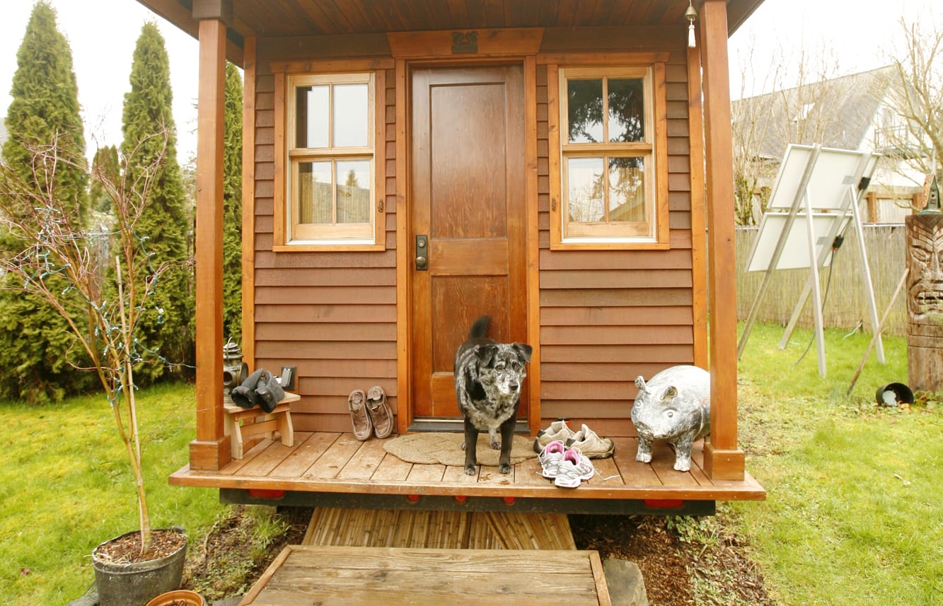 Dee Williams' super-tiny house is a scant 84 square feet, but she figures houses can grow as big as 200 square feet and still be tiny.