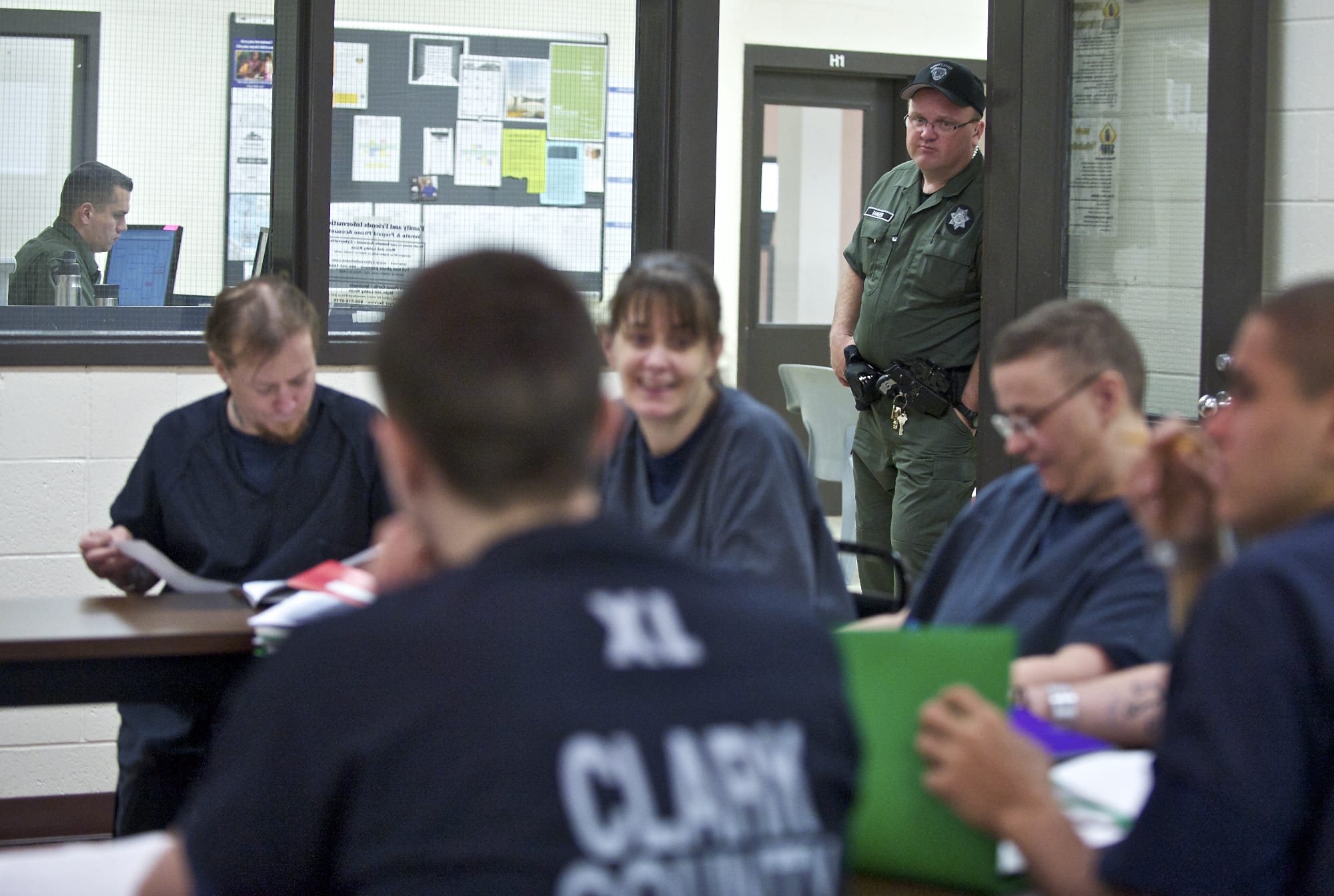 Sgt. Randy Tangen runs the Re-entry Program at the Clark County Jail, which aims at connecting inmates with tools to succeed once they're released. Since the program began Feb.