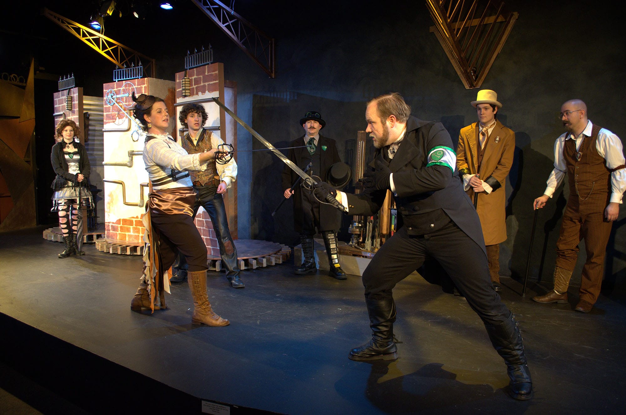 A sword fight during Magenta Theater's &quot;Romeo and Juliet,&quot; the result of Dave Bareford's work as a violence designer.