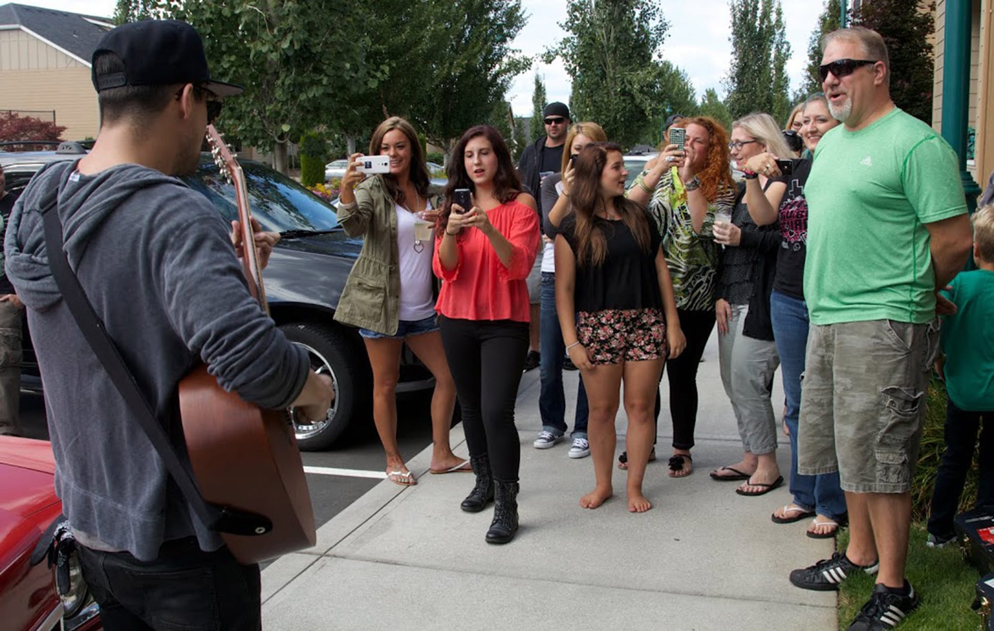 The Andersen family of Vancouver got a special performance outside their home Sunday afternoon from Panic! At The Disco frontman Brendon Urie, who also gave the family the 1972 Chevrolet Impala used in the band's &quot;Miss Jackson&quot; music video.