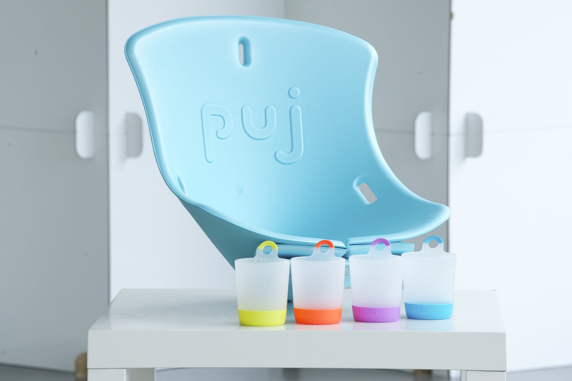 Puj got its start with the success of a stylish soft-foam infant bath called the Puj Tub.