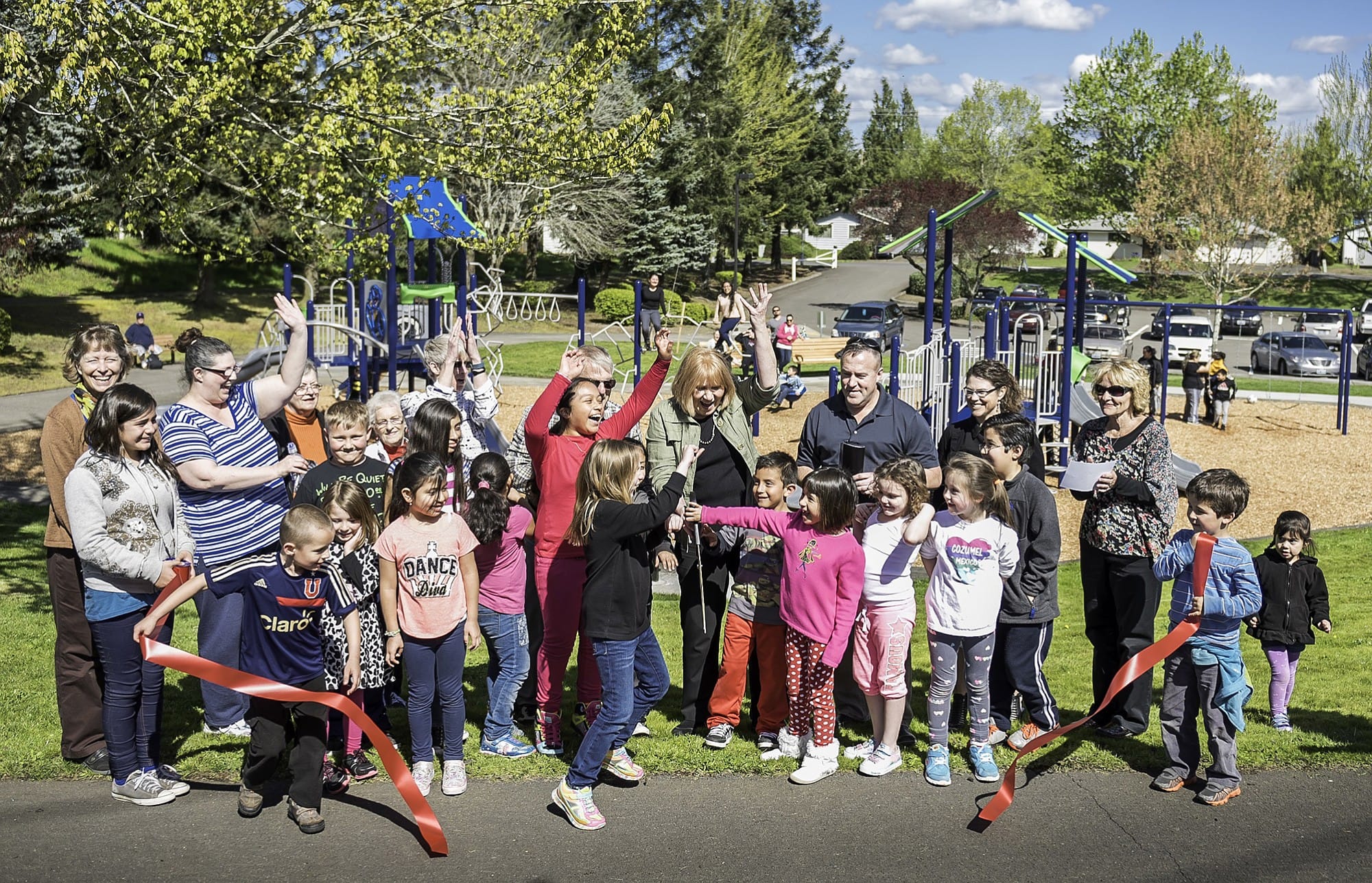 Meadow Home: A ribbon-cutting ceremony was held March 15 to re-open the Meadow Home Park with a lot of new features for kids to play.