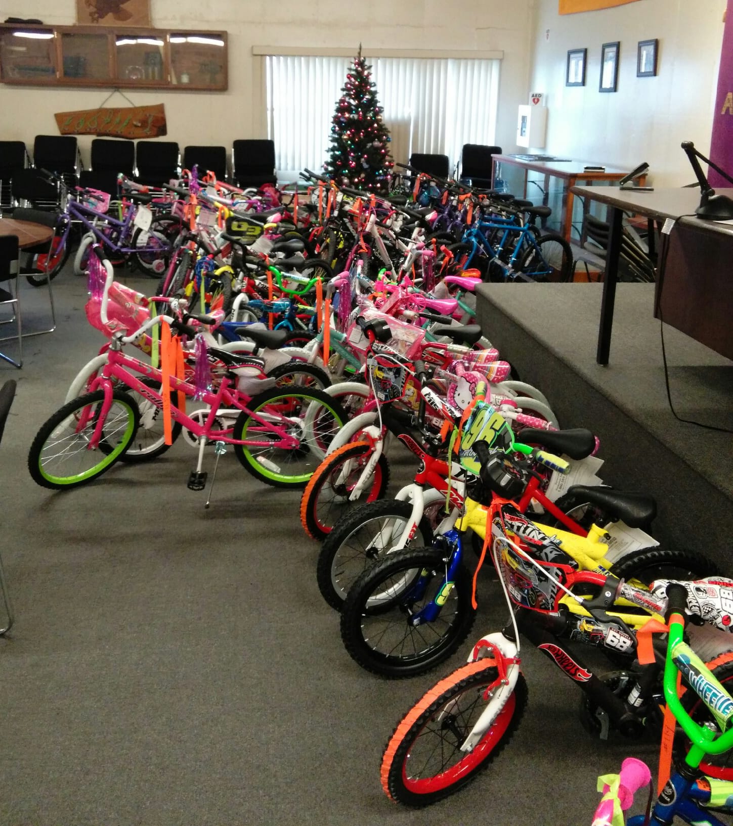 Esther Short: The International Longshore and Warehouse Union Local 4 donated more than 100 bicycles to the Children's Justice Center this season.