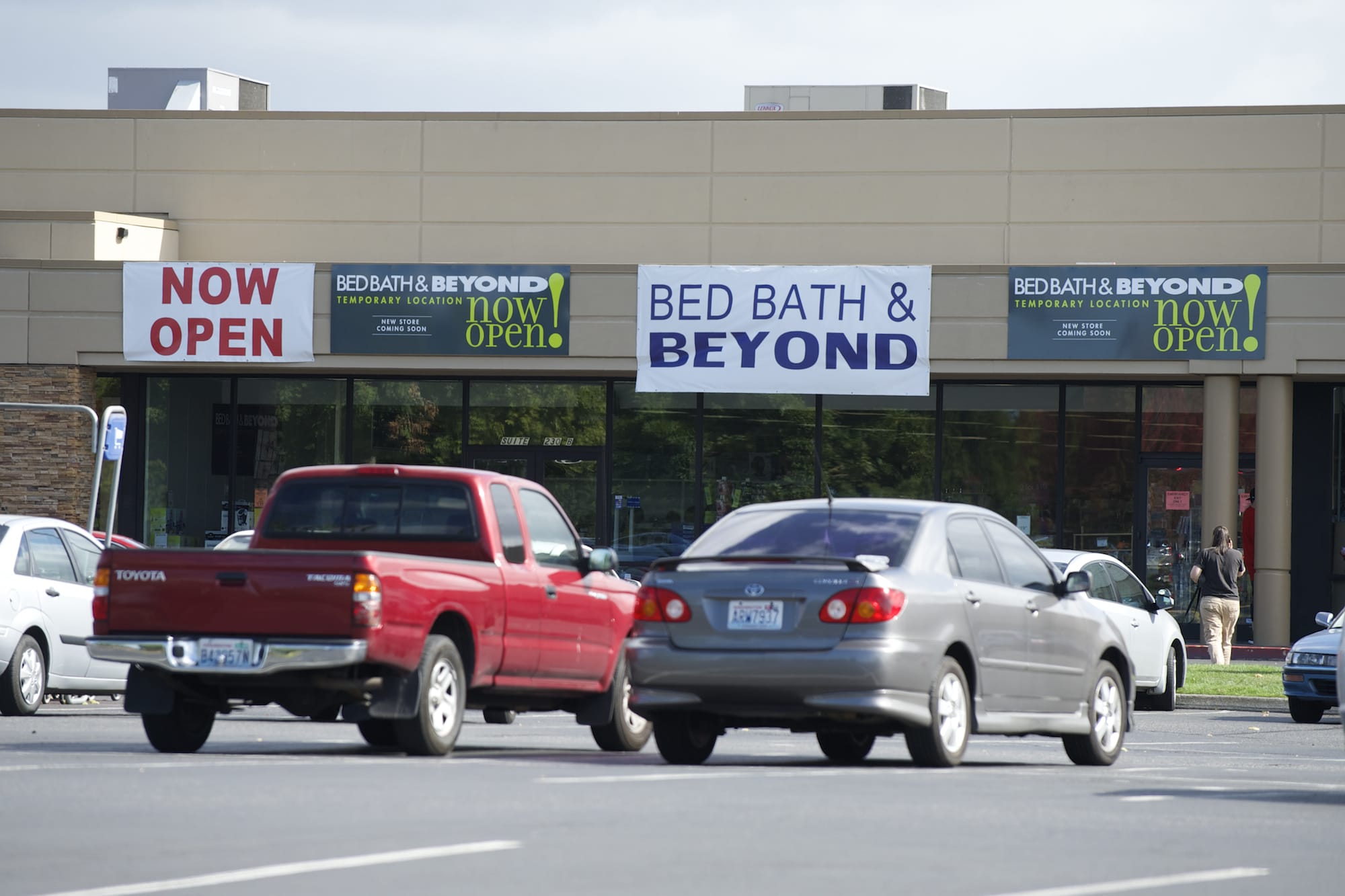 Photos by Steven Lane/The Columbian
Construction continues on remodeled space for Bed Bath and Beyond and Burlington Coat Factory on Wednesday.