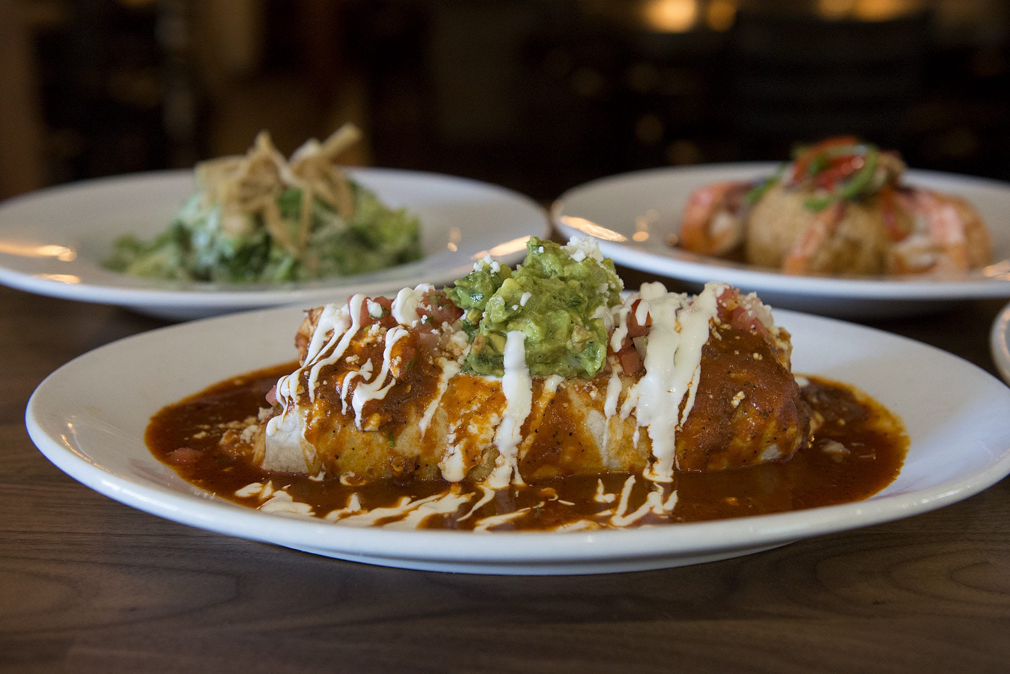 The Chili Colorado Burrito is among the items served at Trago Mexican Kitchen at Westfield Vancouver on Tuesday morning, August 25, 2015.